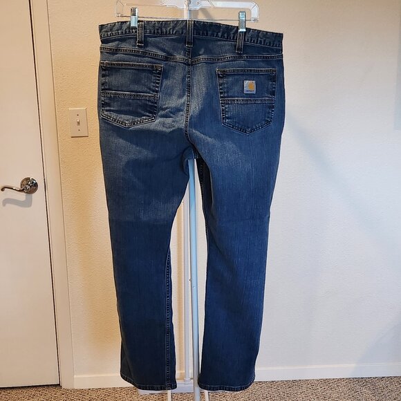 Carhartt Men's Rugged Flex Relaxed Straight Leg 5-Pocket Jean, 38W X 30L - Picture 2 of 8